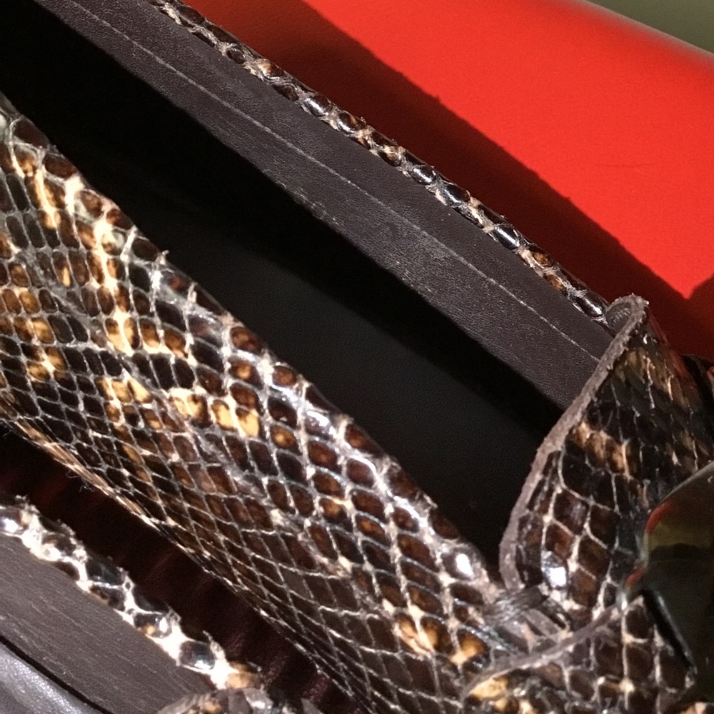 Stuart Weitzman Authentic Snake Skin Drivers - image 5